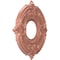 Ekena Millwork Attica PVC Medallion (Canopies up to 4 1/8"), 10"OD x 3 1/2"ID x 3/4"P, Metallic Champagne Pink CMP10ATFCP - alternate 5